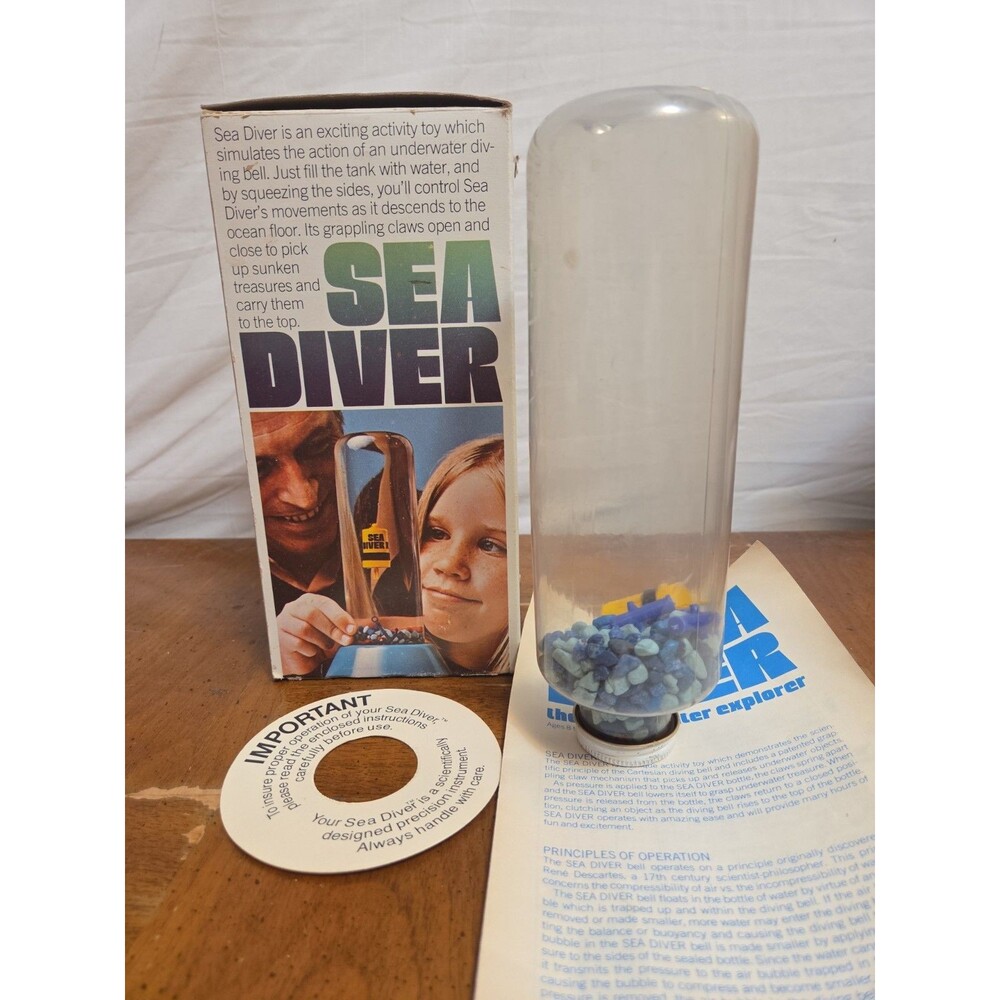 Sea Diver Underwater Explorer Parker Brothers in Box Vintage 1973 Missing Base